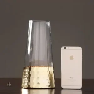 Vase en verre transparent pour fleurs fraîches