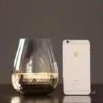 Vase en verre transparent pour arrangements floraux