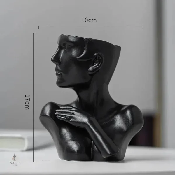 Vase visage femme charmant pour décoration