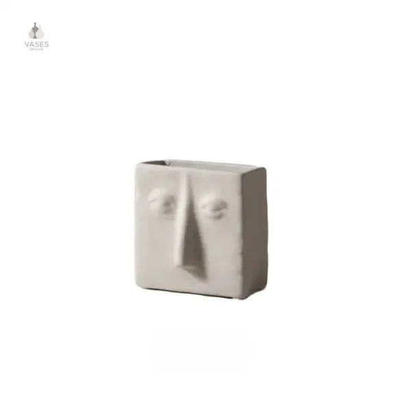 Vase décoratif visage pour style minimaliste