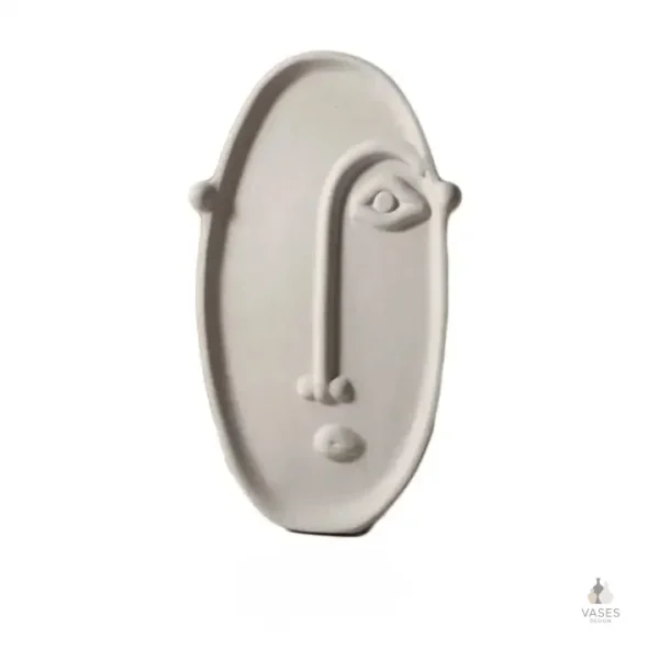 Vase visage contemporain avec effet visuel