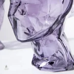 Vase visage en verre pour décoration intérieure