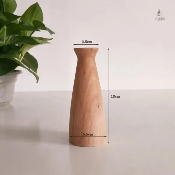 Vase en bois élégant pour une atmosphère chaleureuse