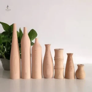 Vase en bois naturel pour un style rustique