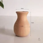 Vase en bois décoratif, accent naturel pour la maison