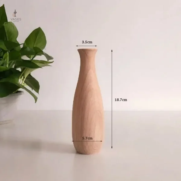 Vase en bois design, idéal pour les centres de table