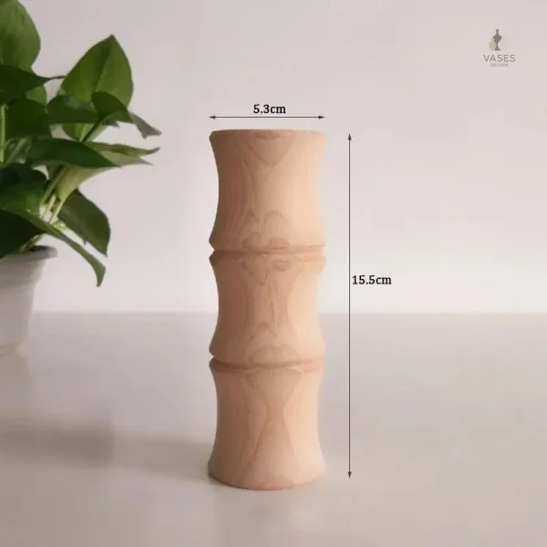 Vase en bois massif, symbole de durabilité