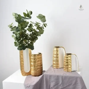 Vase moderne en céramique pour fleurs fraîches
