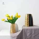 Vase artistique en verre pour arrangements floraux
