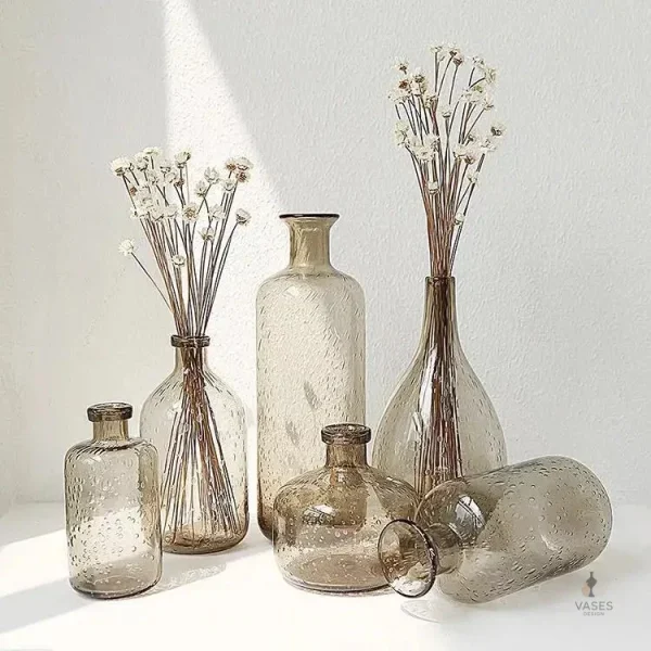 Vase en verre élégant et moderne