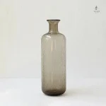 Vase en verre artisanal avec finition brillante