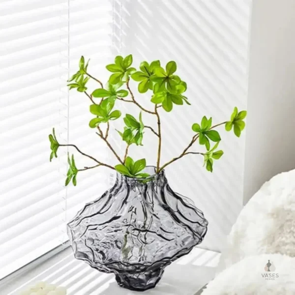 Vase en verre transparent pour utilisation quotidienne