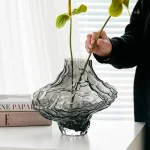 Vase en verre pour centre de table