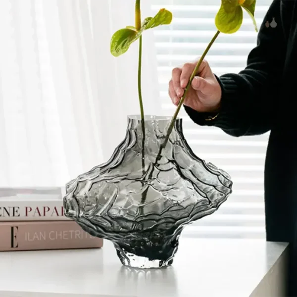 Vase en verre pour centre de table