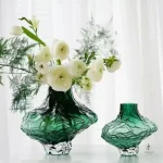 Vase en verre transparent pour plantes
