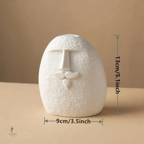Vase visage tendance pour décoration intérieure
