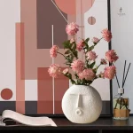 Vase créatif en forme de visage pour intérieur