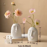Vase visage minimaliste pour plantes d'intérieur