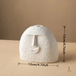 Vase visage stylisé pour ambiance chic