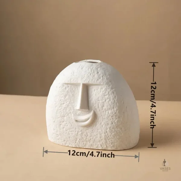 Vase visage stylisé pour ambiance chic